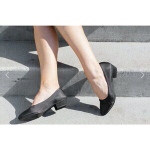 $179 NEW Baubax Sz 6 Black Dressy Heels Pumps Merino Wool Lined Bamboo NWOT